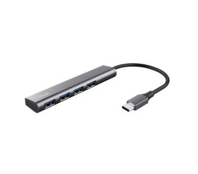 ph2Hub 32 Gen1 con conexion USB C a 4 puertos USB A h2Elegante hub USB de aluminio que aporta 4 puertos USB A adicionales con 5