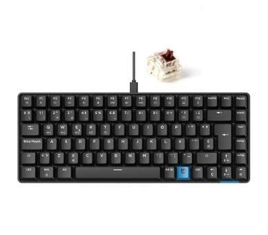 h2GM1K TECLADO MECaNICO INALaMBRICO PRO MARRoN h2divTeclado profesional compacto con un tamano de 75 y switches mecanicos Gater