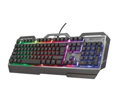 pTeclado para gaming con placa superior metalica e iluminacion multicolorbr ph2Teclado para gaming listo para la accion h2Conce