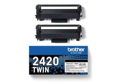 Brother Toner TN2420TWIN Negro Pack 2 uds