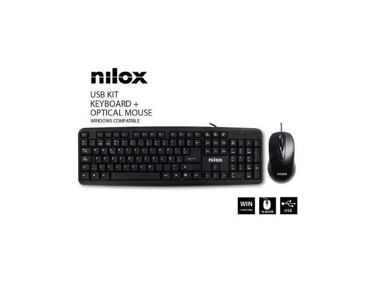 Kit teclado mouse raton nilox