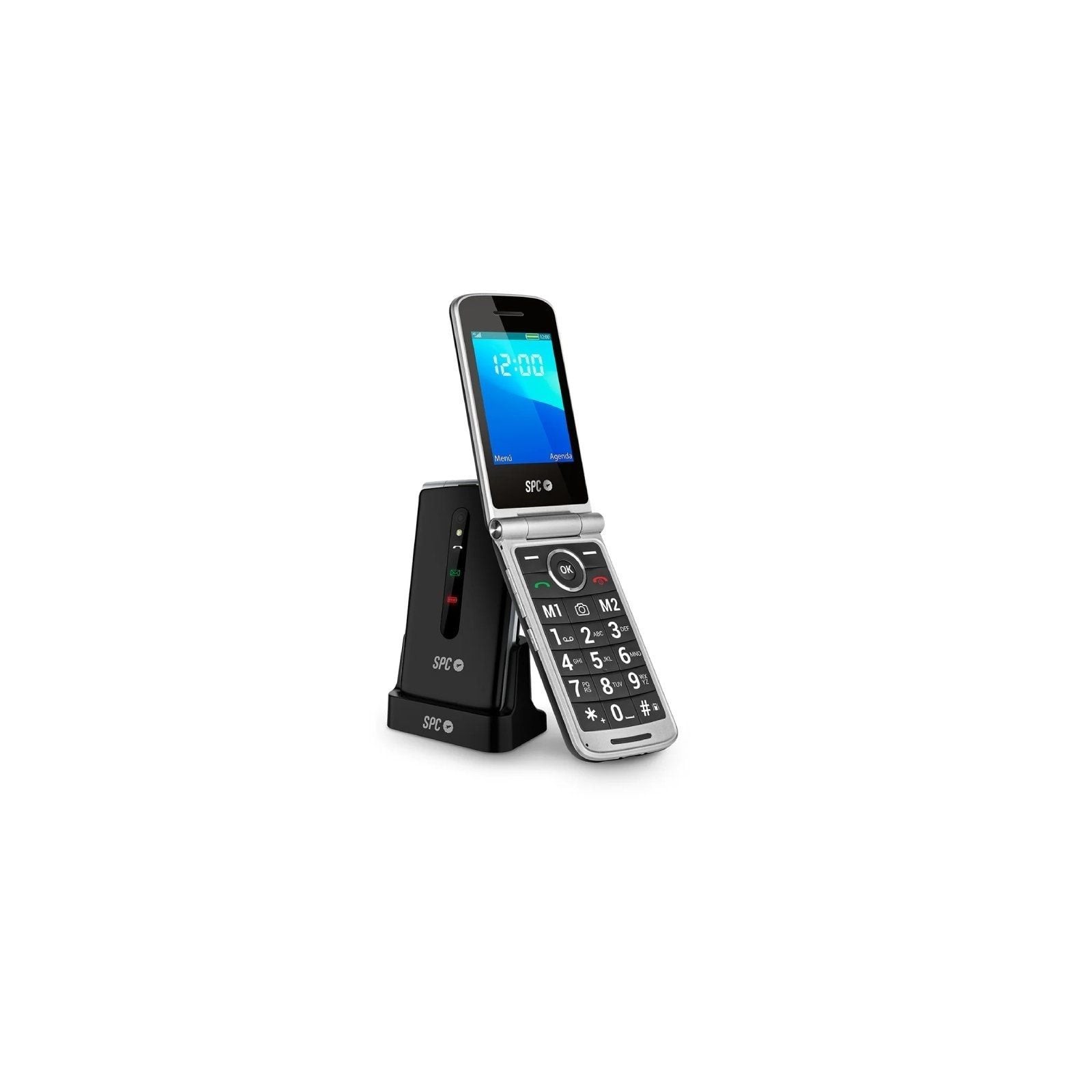 pTelefono movil con conectividad 4G para personas mayores Con tapa protectora pantalla de 288221 amplio teclado dos memorias di