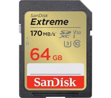 h2Tarjeta SanDisk Extreme SD UHS I h2p ph2Perfecta para el video de 4K UHD y las fotos en modo de rafaga secuencial h2pCon la t