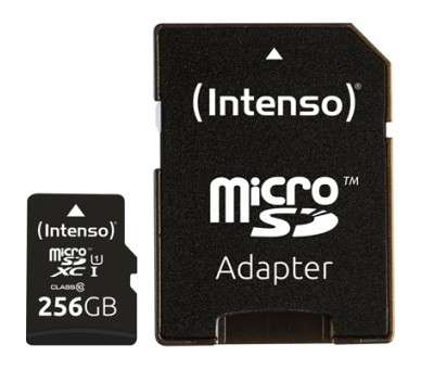 Tarjeta memoria micro sd intenso 256gb