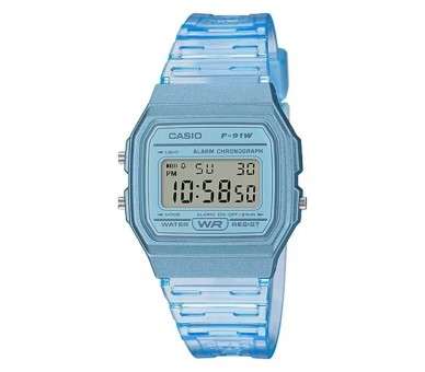 h2Casio Collection Women F 91WS 2EF h2pResistente al agua 8226 Luz LED 8226 Cronometro de 1 100 segbr pppulliLigero liliResiste