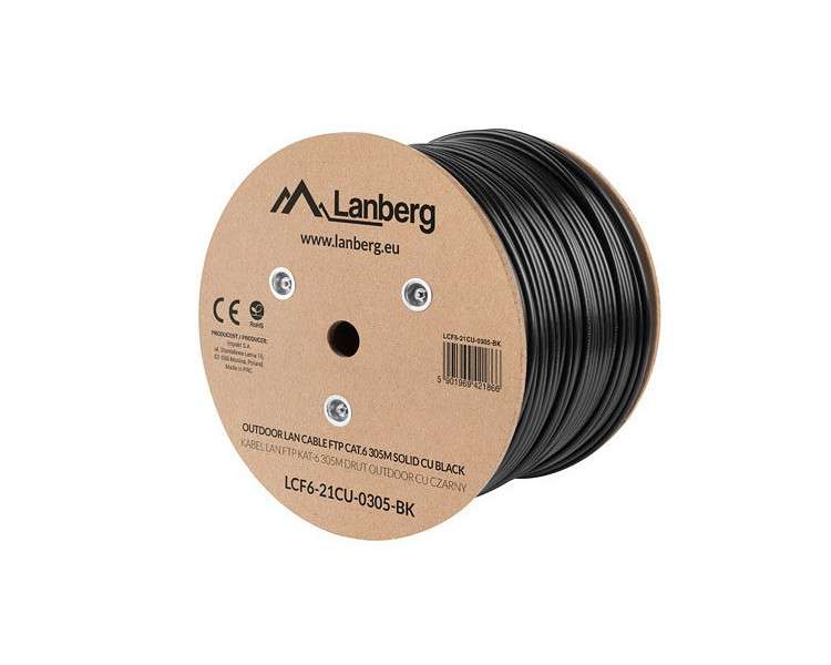 Bobina exterior lanberg cat6 ftp rj45