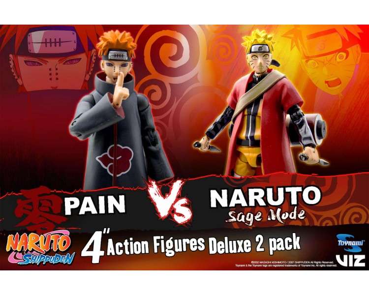 Pack 2 figuras toynami naruto naruto