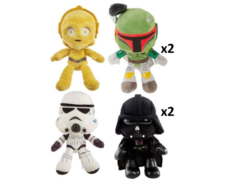 Surtido peluches mattel star wars 20