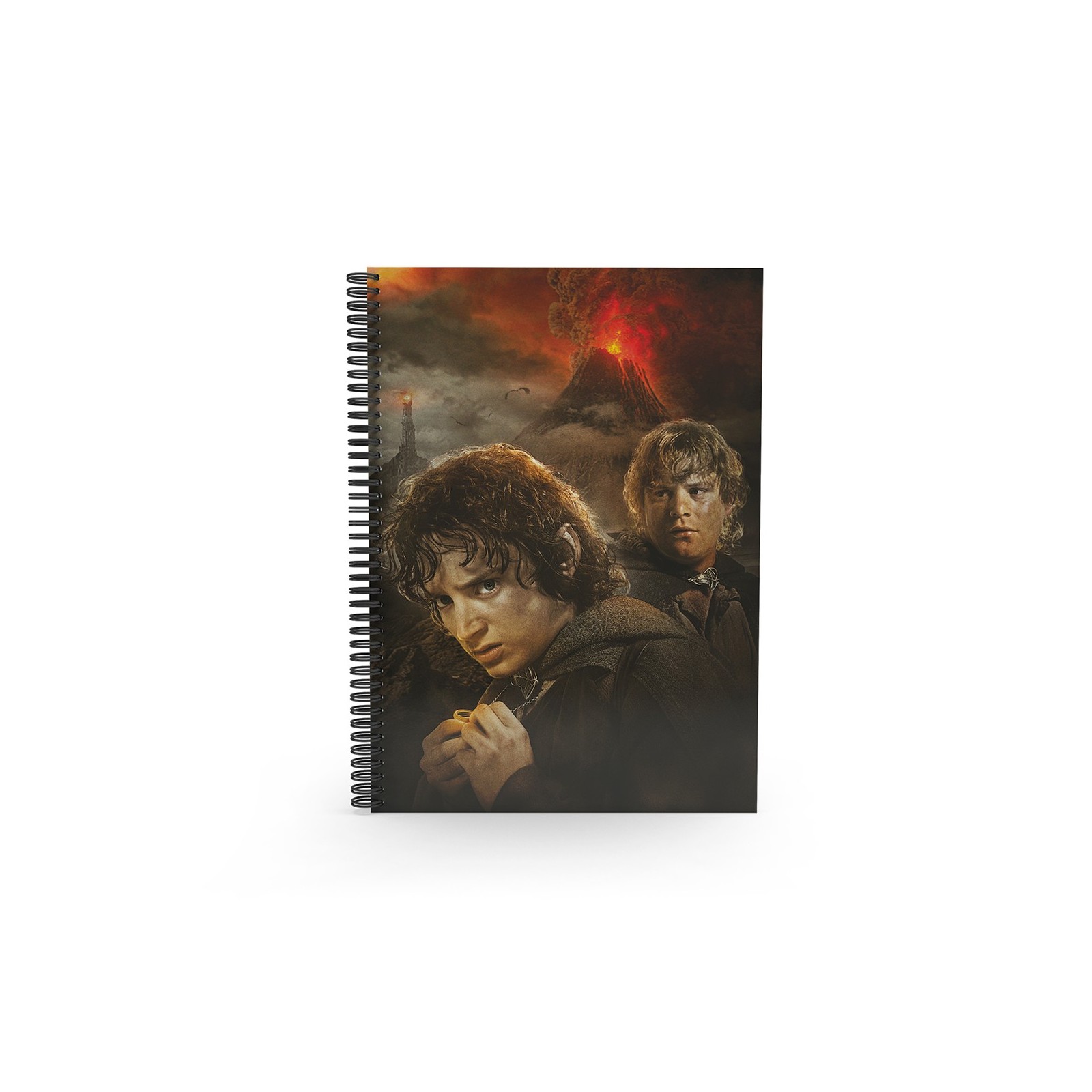 Libreta efecto 3d frodo y sam