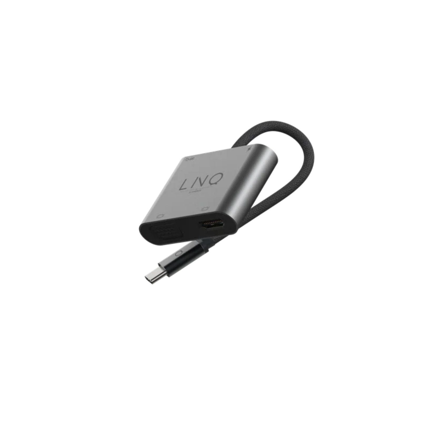 h2Adaptador HDMI 4K 4 en 1 con PD USB A y VGA h2pAmplie las opciones de conectividad de pantalla con el adaptador HDMI 4 en 1 y