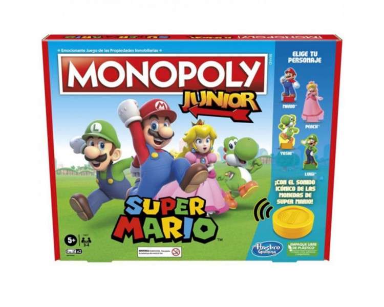 Juego mesa monopoly jr super mario