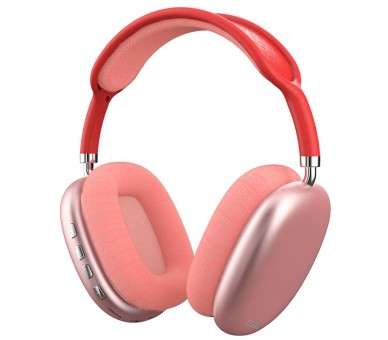 COOL AURICULARES STEREO BLUETOOTH CASCOS  ACTIVE MAX ROJO-ROSA