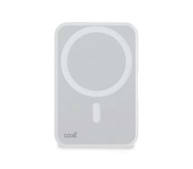 COOL BATERIA EXTERNA  MAGNÉTICA POWER BANK QI 5000 MAH  BLANCO