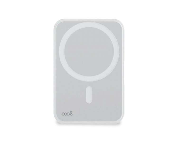 COOL BATERIA EXTERNA  MAGNÉTICA POWER BANK QI 5000 MAH  BLANCO