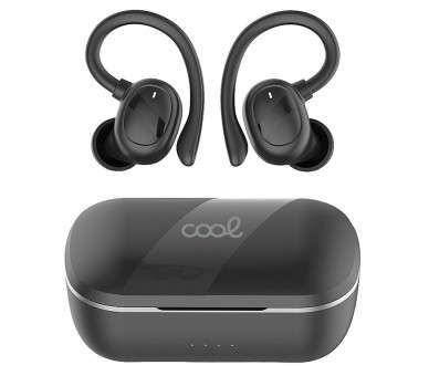 COOL AURICULARES STEREO BLUETOOTH EARBUDS INALÁMBRICOS FIT SPORT NEGRO