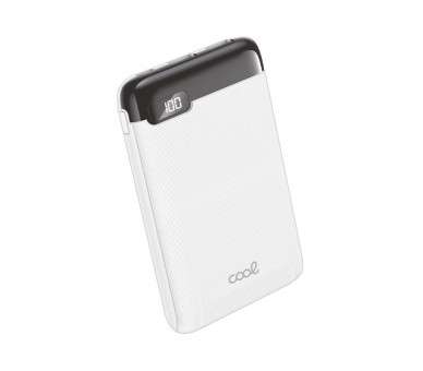 COOL BATERIA EXTERNA POWER BANK 5000 MAH DISPLAY 10W BLANCO