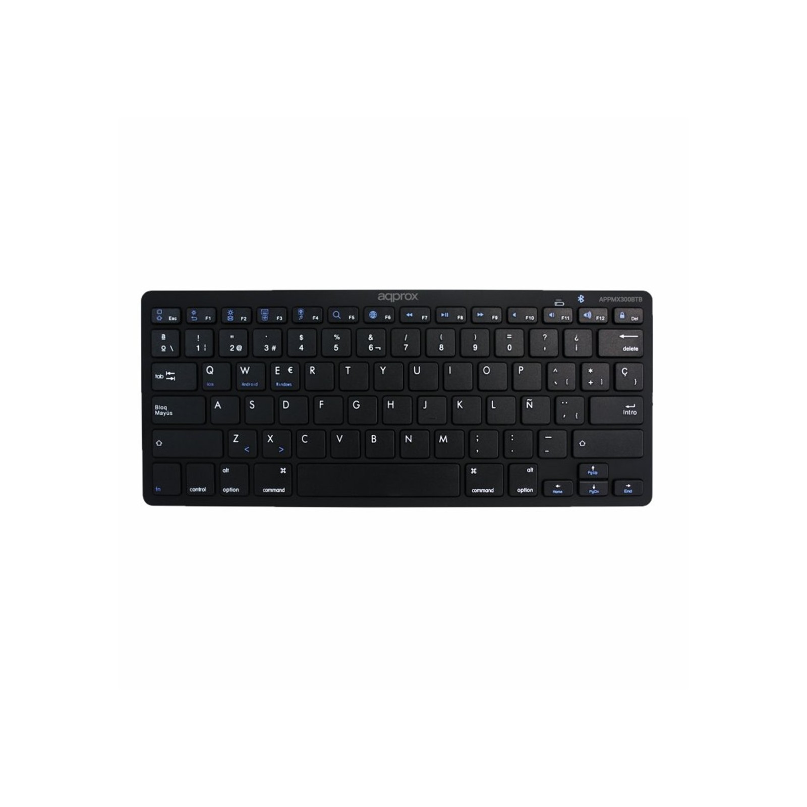 Teclado approx appmx300btb wireless inalambrico negro