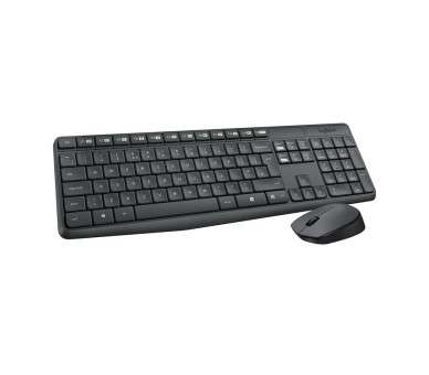 Logitech Teclado y raton Inalambrico MK235 Gris