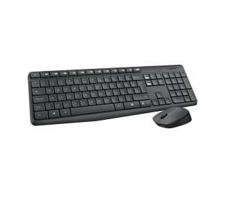 Logitech Teclado y raton Inalambrico MK235 Gris