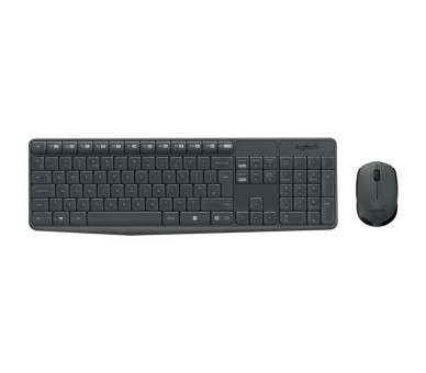 Logitech Teclado y raton Inalambrico MK235 Gris