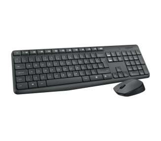 Logitech Teclado y raton Inalambrico MK235 Gris