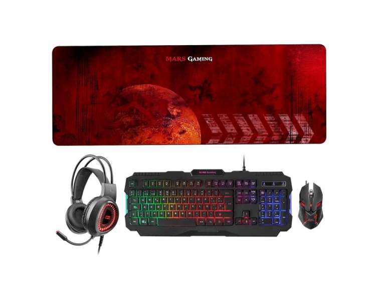 Mars Gaming Combo MCPRGB2 4IN1 RGB SPANISH