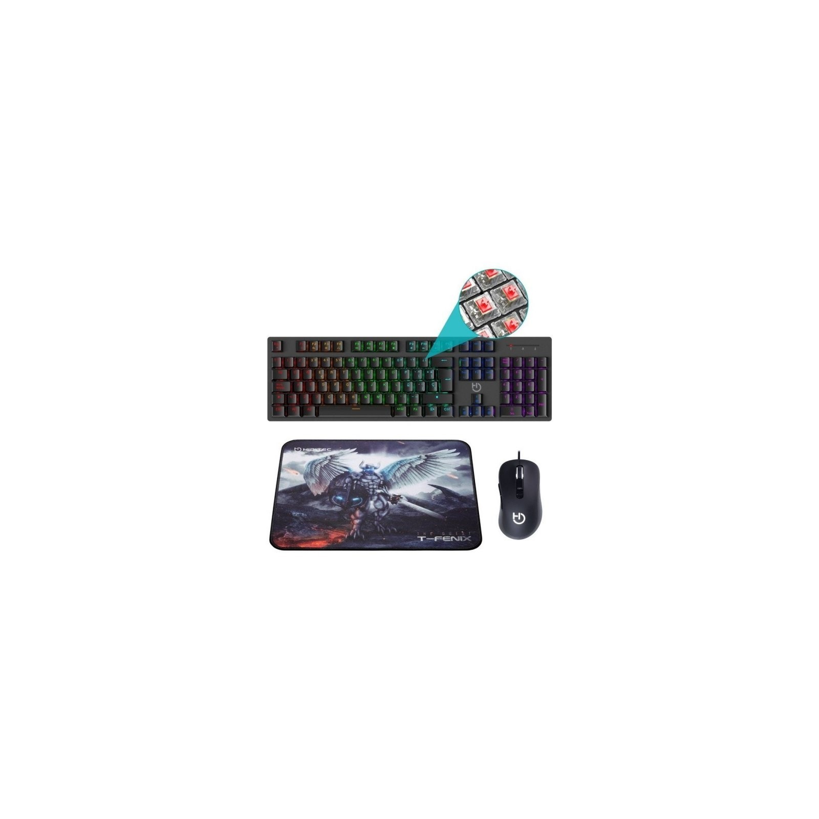 Hiditec Combo Gaming GK400 TeclRatAlfombrilla