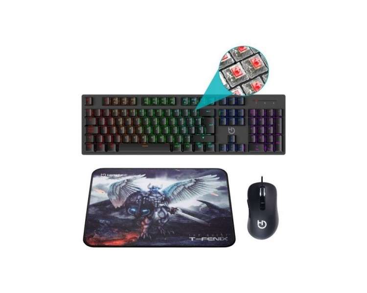 Hiditec Combo Gaming GK400 TeclRatAlfombrilla