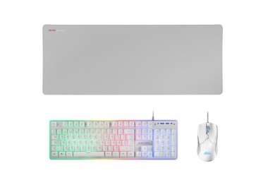 Mars Gaming Combo MCPX GAMING 3IN1 RGB WHITE PT