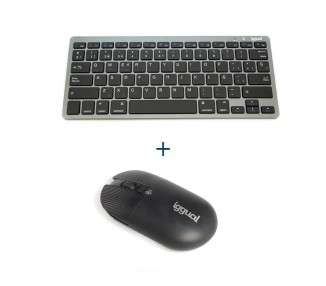 iggual Kit bundle teclado raton YIN Bluetooth