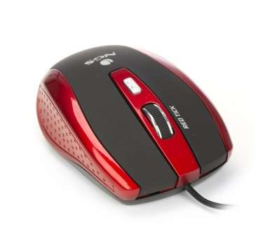 NGS Red Tick raton optico 1600dpi USB Rojo