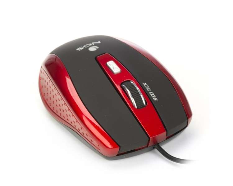 NGS Red Tick raton optico 1600dpi USB Rojo