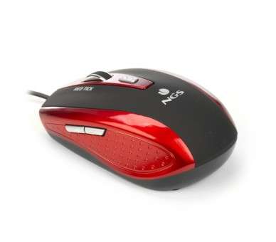 NGS Red Tick raton optico 1600dpi USB Rojo