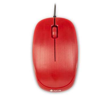 NGS Raton optico Redflame 1000 Dpi Rojo