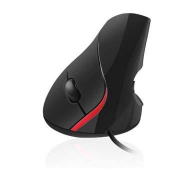 EWENT EW3156 Raton Ergonomico USB Negro