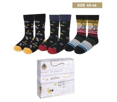 Pack calcetines 3 piezas harry potter