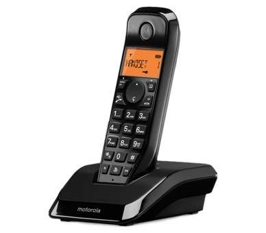 Telefono fijo motorola inalambrico s1201 negro