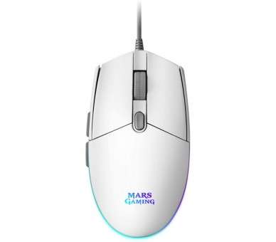 Mars Gaming Raton MMG 3200dpi RGB FLOW Blanco