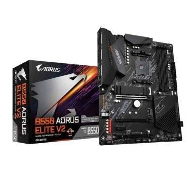 h2B550 AORUS ELITE V2 h2divPlaca base AMD B550 AORUSbr divdivpulliCompatible con los procesadores AMD Ryzen8482 5000 Series Ryz