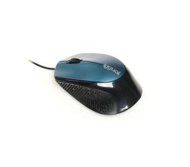 iggual Raton optico COM ERGONOMIC R 800DPI azul