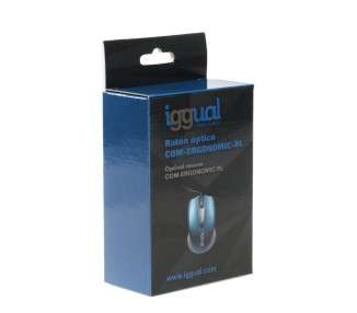 iggual Raton optico COM ERGONOMIC RL 800DPI azul