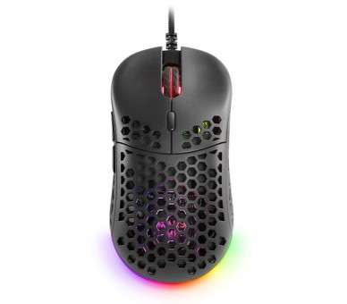 Mars Gaming Raton Gaming ligero RGB negro