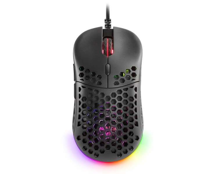 Mars Gaming Raton Gaming ligero RGB negro