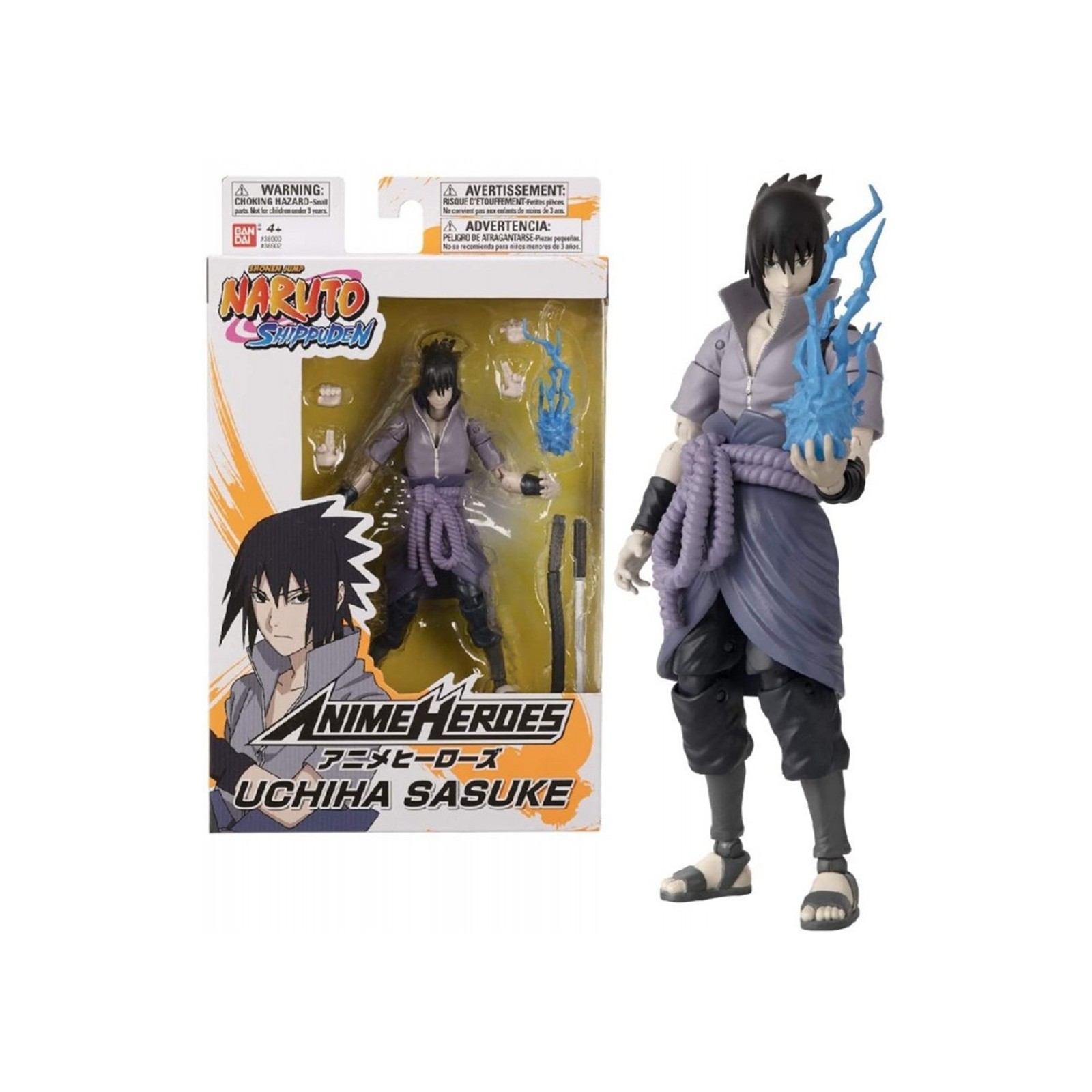 Figura bandai anime heroes naruto uchiha