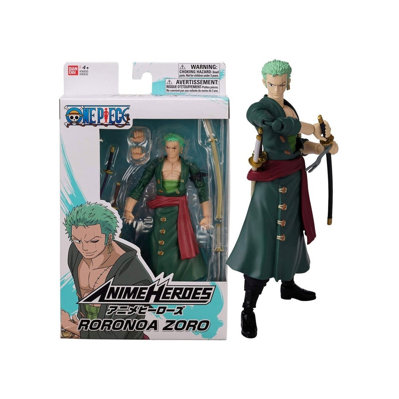 Figura bandai one piece anime heroes