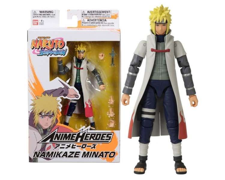 Figura bandai anime heroes naruto namikaze