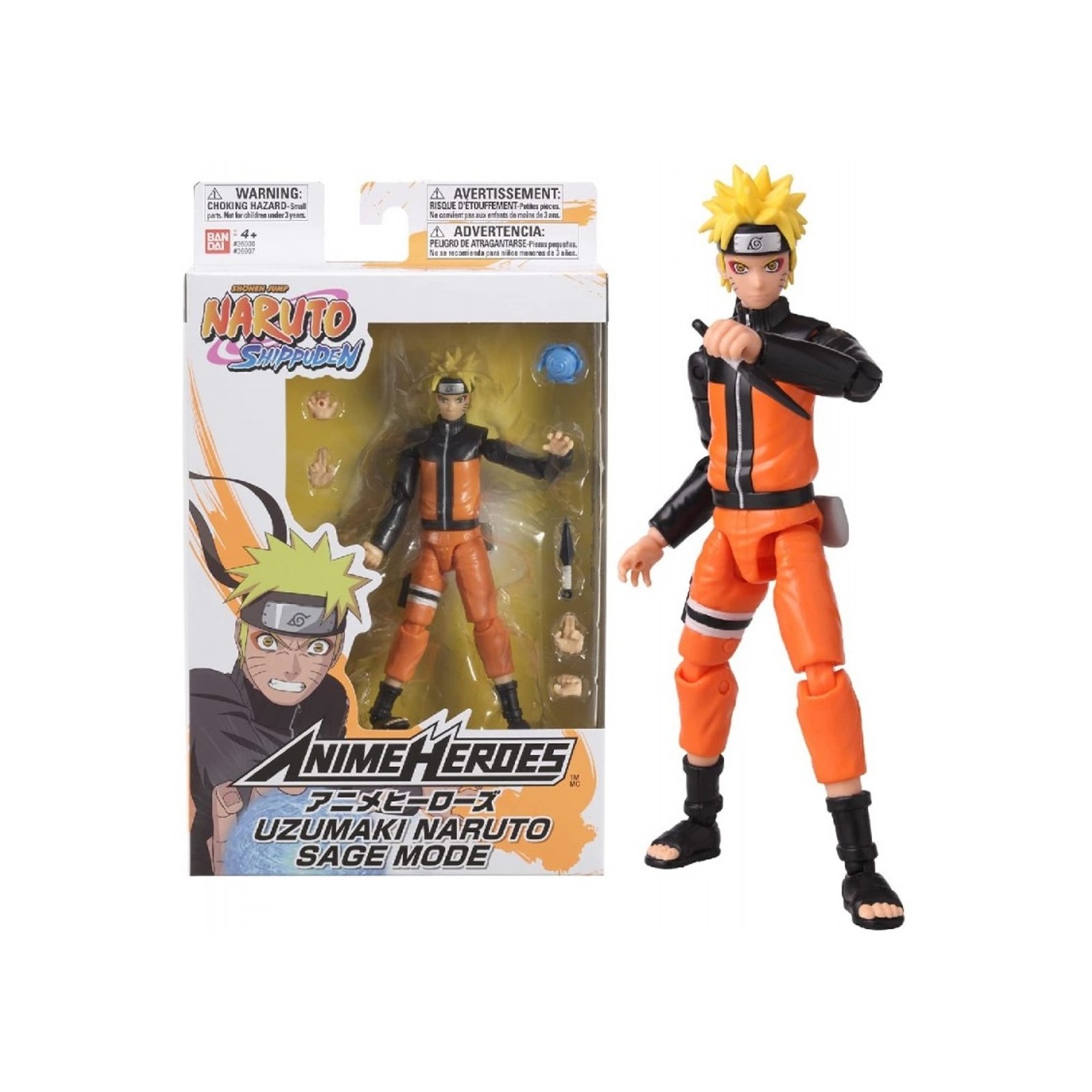 Figura bandai anime heroes naruto uzumaki