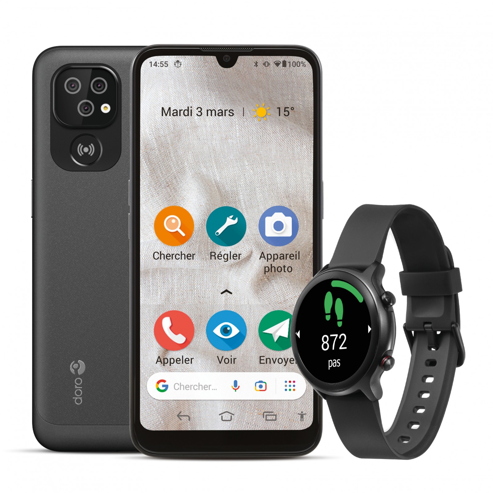 Bundle doro smartphone 8100 smartwatch