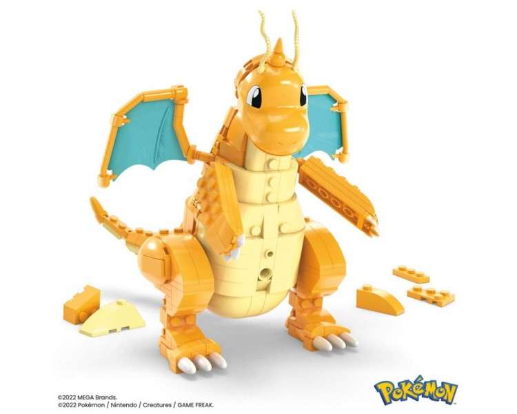 Figura mattel mega construx pokemon dragonite