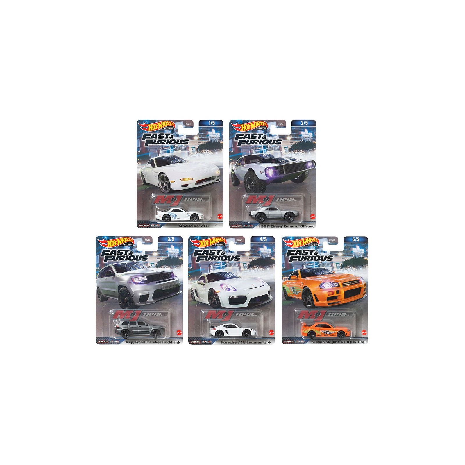 Surtido 10 vehiculos mattel premium hot